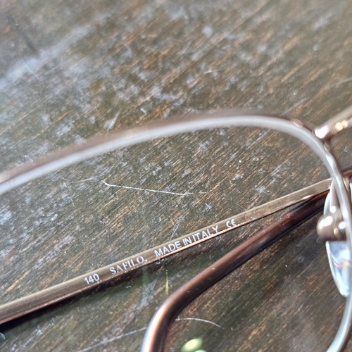 Safilo Team 4041 JT6 Eyeglasses Italy Brown Full Rim Frames Only - Picture 2 of 22