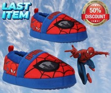 MARVEL Spiderman Spider-Man Licensed Aline Slipper Toddler Boys 5-6 BLUE RED