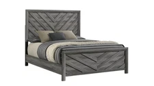 Denver Modern Style Full Bed Made w/Wood in Gray(NJ INVENTORY)