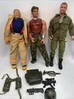 GI Joe 12 inch Action Figures Lot Peril of Raging Inferno Max Steel