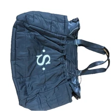 Thirty One Commuter Quilted Tote in Black Monogrammed “S” 31 Gifts Bag Purse Bin