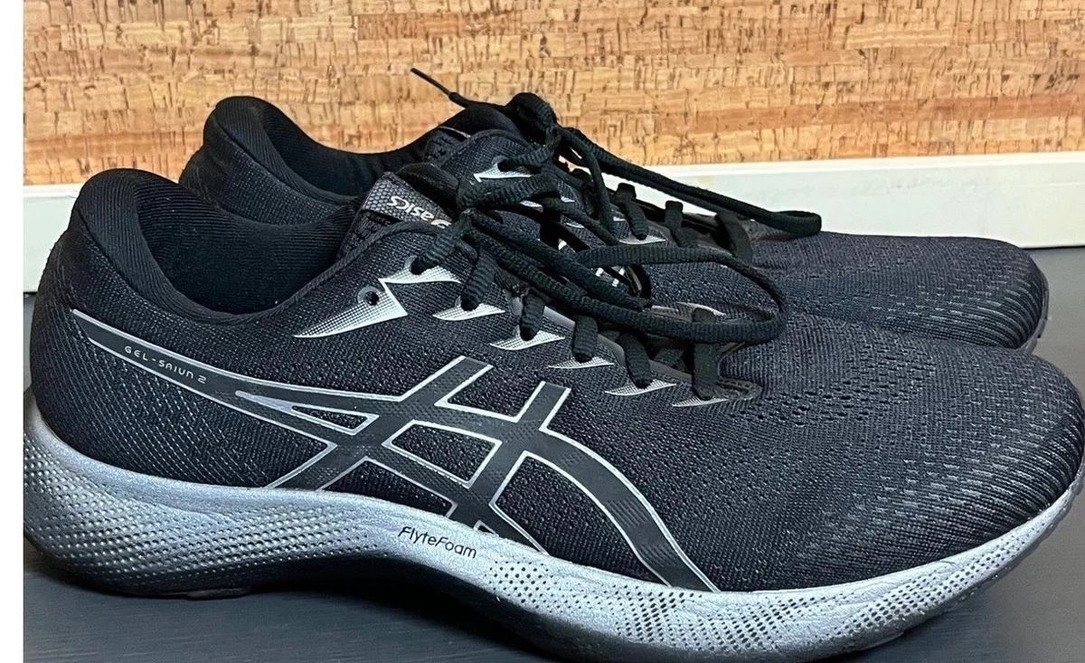 Asics Gel-Excite 8 Men's Running Shoes Black Silver Size US 12.5
