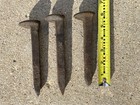 Antique railroad spikes 3 pieces, origianl condition as found in Chicago area — photo 4