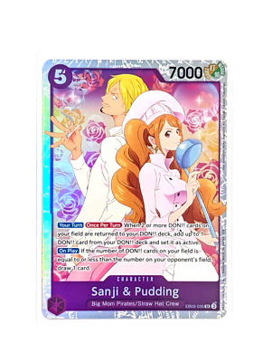 Sanji & Pudding EB02-035 Super Rare ONE PIECE Anime 25th