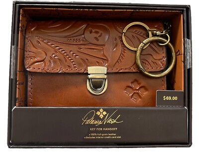Patricia Nash Leather Keyfob Hangoff Wallet 5.5  x 4  New In Box Florence NWT  
