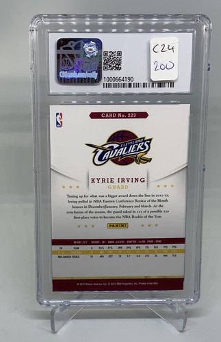 2012-13 Panini Hoops Kyrie Irving RC Rookie #223 CSG 9.5 C24 - Picture 2 of 2