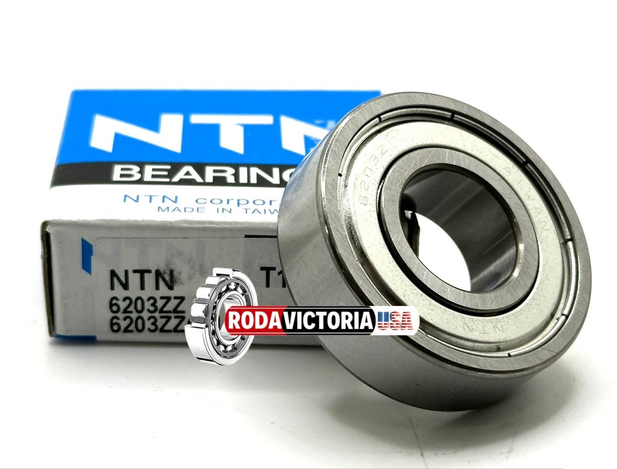 NTN 6203 ZZ CM DEEP GROOVE BALL BEARING, METAL SHIELDED 17x40x12mm