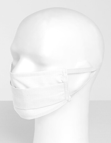 5 Stk Mund Nasen Schutz kostenloser Druck weiß CG Workwear kochfest leicht  - Picture 3 of 4