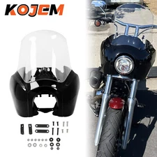 Clear Fairing 15" Windshield For Harley Davidson T-Sport Dyna Wide Super Glide