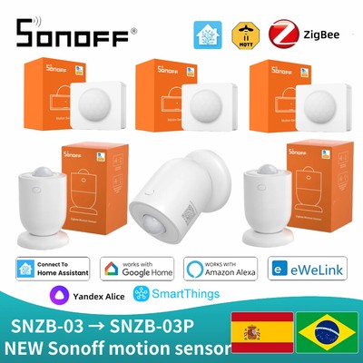 SONOFF SNZB-03/SNZB-03P Zigbee Motion Sensor environment light detection Work Wi