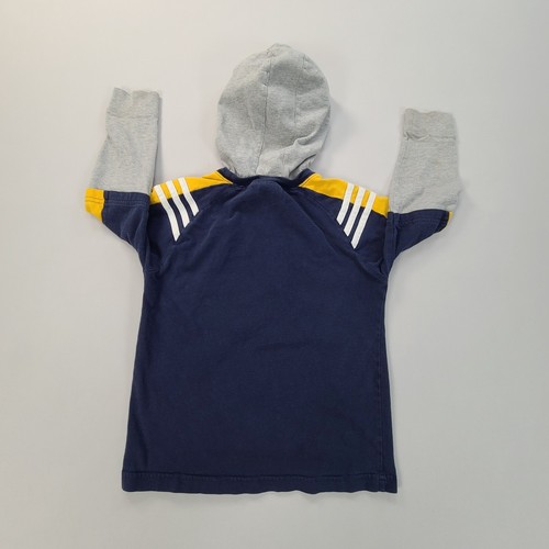 Adidas Sweater Boys Size 5 Blue Hoodie Pullover Soccer Youth Kids - Picture 2 of 10