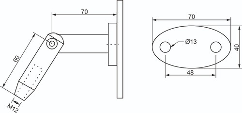 Soporte de toldo de vidrio de acero inoxidable V4A soporte de pared techo de vidrio barra de tracción - Imagen 16 de 28