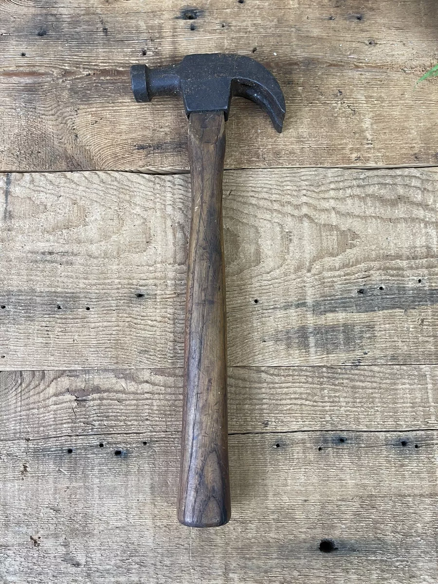 Vintage Antique Carpenters Hammer Primitive Hand Forged Handmade