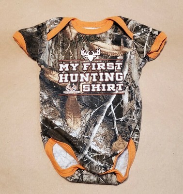 orange camo romper