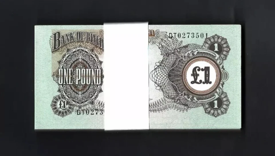 BIAFRA £1 POUND P-5 1968-1969 x 100 Pcs BUNDLE Pack Lot NON EXIST COUNTRY NOTE - Image 4 of 4