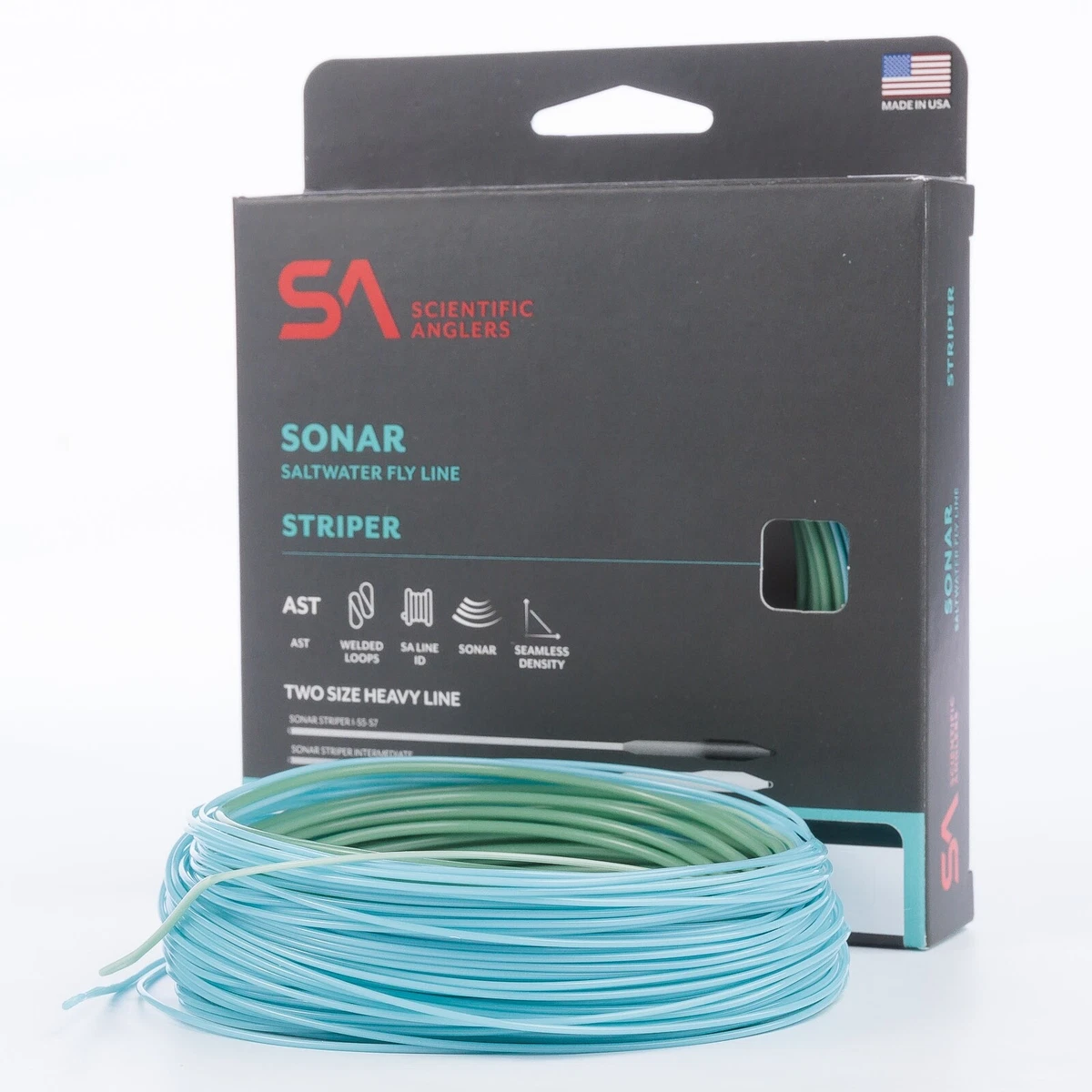 Soie De Pêche à La Mouche Scientific Anglers Mastery Bass Bug – WF7F – Frog Green/Blue