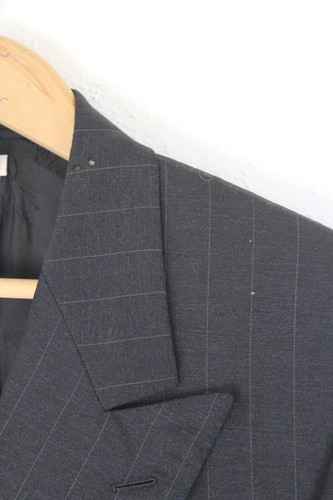 Brioni Double Breasted Blazer Jacket Barney's Grey Pinstripe Barney's Wool 40L - Picture 2 of 7