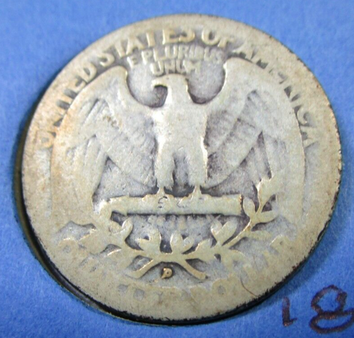 1942-D Washington Quarter 160-81D18 - Picture 2 of 2