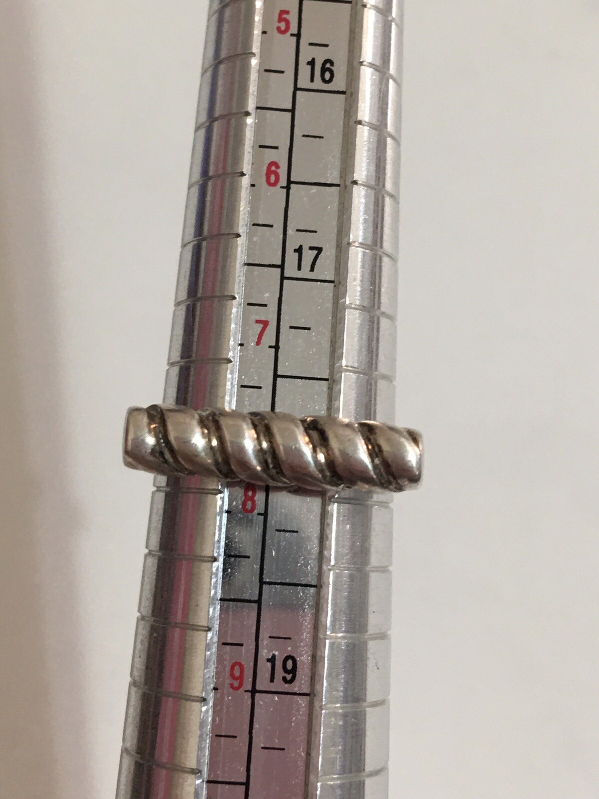 925 Solid Sterling Silver Unique Twisted Bar Ring… - image 10