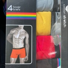 Papi 4 Pack Boxer Briefs Pride Cotton Brazilian Trunks VARIOUS SIZES NIB