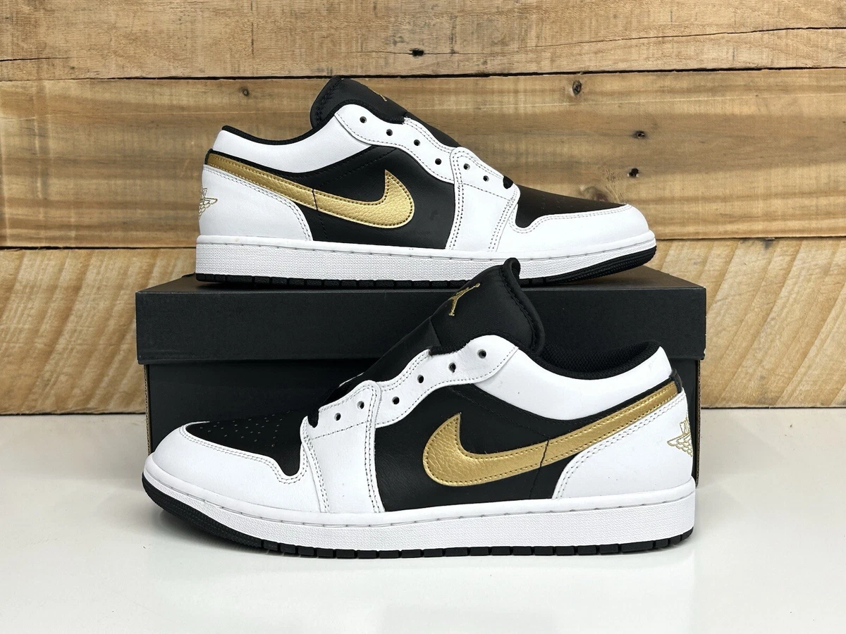 NIKE AIR JORDAN 1 LOW 24cm ブラック ゴールドプレート NIKE AIR JORDAN 1 LOW 24cm ブラック ゴールドプレートの通販 | PASAHAN