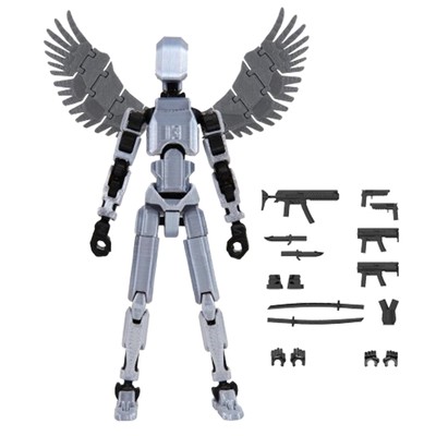 Multi Joint Movable Model Doll Printed Mechanical Activity Mini Robot Model Toy