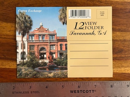 View Folder Postcard 12 Foldout Cards Savannah Georgia GA Travel Souvenir - Picture 2 of 7