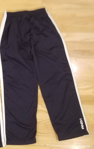 Pair of AND1 Boys Athletic Pants Fleece Lined Pull On Navy Blue M 8 10 Pockets - Picture 6 of 6