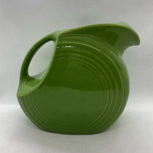Chartreuse Green FiestaWare Large Disc Pitcher Excellent Condition