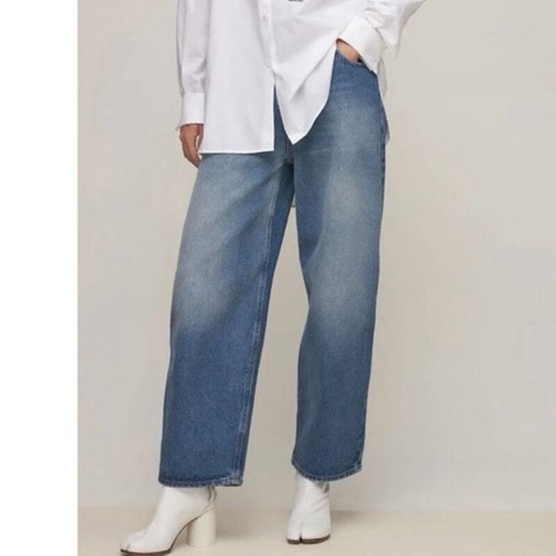 MM6 MAISON MARGIELA Rihanna Rianna Button-Fly Denim Jeans Pants 