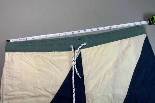 Vintage Tommy Hilfiger Men 40-44 Waist Swim Trunks Drawstring Lined Bathing Suit - Picture 9 of 11