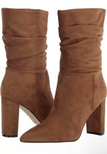 Nine West Denner Brown ‘Dark Natural’ Dress Boots New Without Box Women’s Size 8