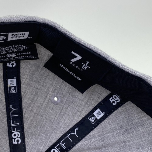 New Era 59Fifty Gray/Black NFL Dallas Cowboys Fitted Cap Hat Size 7 1/8 - Picture 5 of 5