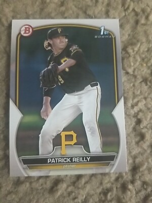 PATRICK REILLY 2023 BOWMAN DRAFT CARD #BD-54 PIRATES (FIRST ROOKIE BASE)