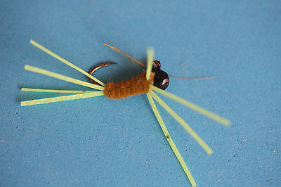1//64oz Micro Gypsy Bug custom hand tied pan fish jigs 6-PK