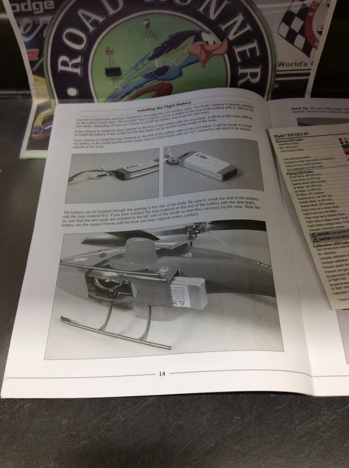 Rc Blade CX2 Helicopter Spec., Manual USA Shipped - Image 4 of 4