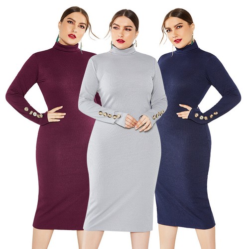 Fashion Women Winter Knitted Bodycon 