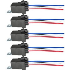 4-PIN 40/30AMP 12V DC Waterproof Relay with Harness - Heavy Duty 12 AWG Tinne...