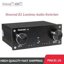 Heareal-Z2 Lossless Audio Switcher 4 IN 4 OUT Audio Switch Audio Signal Adapter