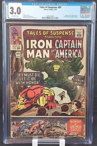 Tales of Suspense #69 CGC 3.0 1st Appear Titanium Man vs Iron Man Marvel 1965