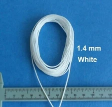 19 ft - 41.5 ft. 1.4 mm Lift Pull String Cord for Shade RV Blind, White Color