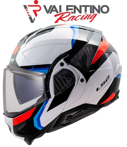 LS2 FF910 ADVANT II TRIPLE WHITE BLUE RED XXL 63/64 CM