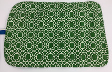 Pottery Barn Kids Diaper Bag Changing Pad Mat Travel Green Geometric PBK NWOT