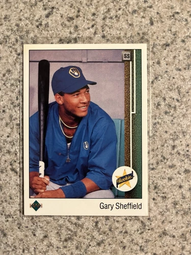 Gary Sheffield 1989 Upper Deck #13 Star Rookie Error Card Upside SS