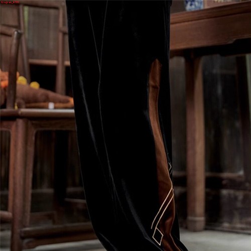 Genshin Impact Official Zhongli Theme Velvet Pajamas Set Nightwear Tops Pants - Picture 7 of 12
