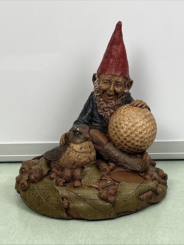 Vintage 1983 Figurine Gnome By Tom Clark Birdie Golf Theme Figure Art Sculpture