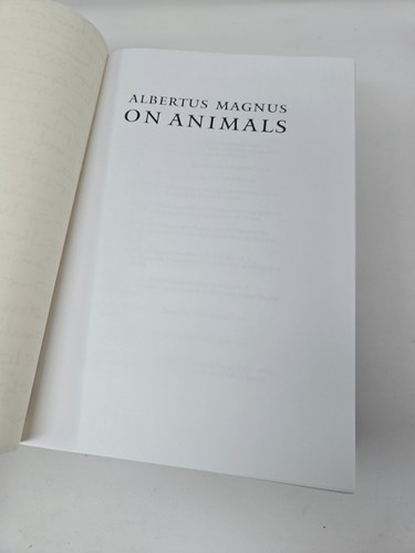 ALBERTUS MAGNUS AUF TIEREN A Medieval Summa Zoologica 1999 Johns Hopkins Univ. - Bild 7 von 12