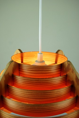 Pine Ceiling Lamp Danish Modern Mid Century Jakobsson Wegner Luxus 60s 70s Era - Picture 3 of 8