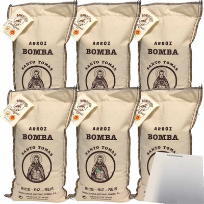 Santo Tomas Arrocerías Antonio Tomas Arroz Bomba Paellareis 6x1kg Sack usy Block