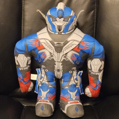 Transformers Age Of Extinction Optimus Prime 16'' Plush Battle Sounds Works 